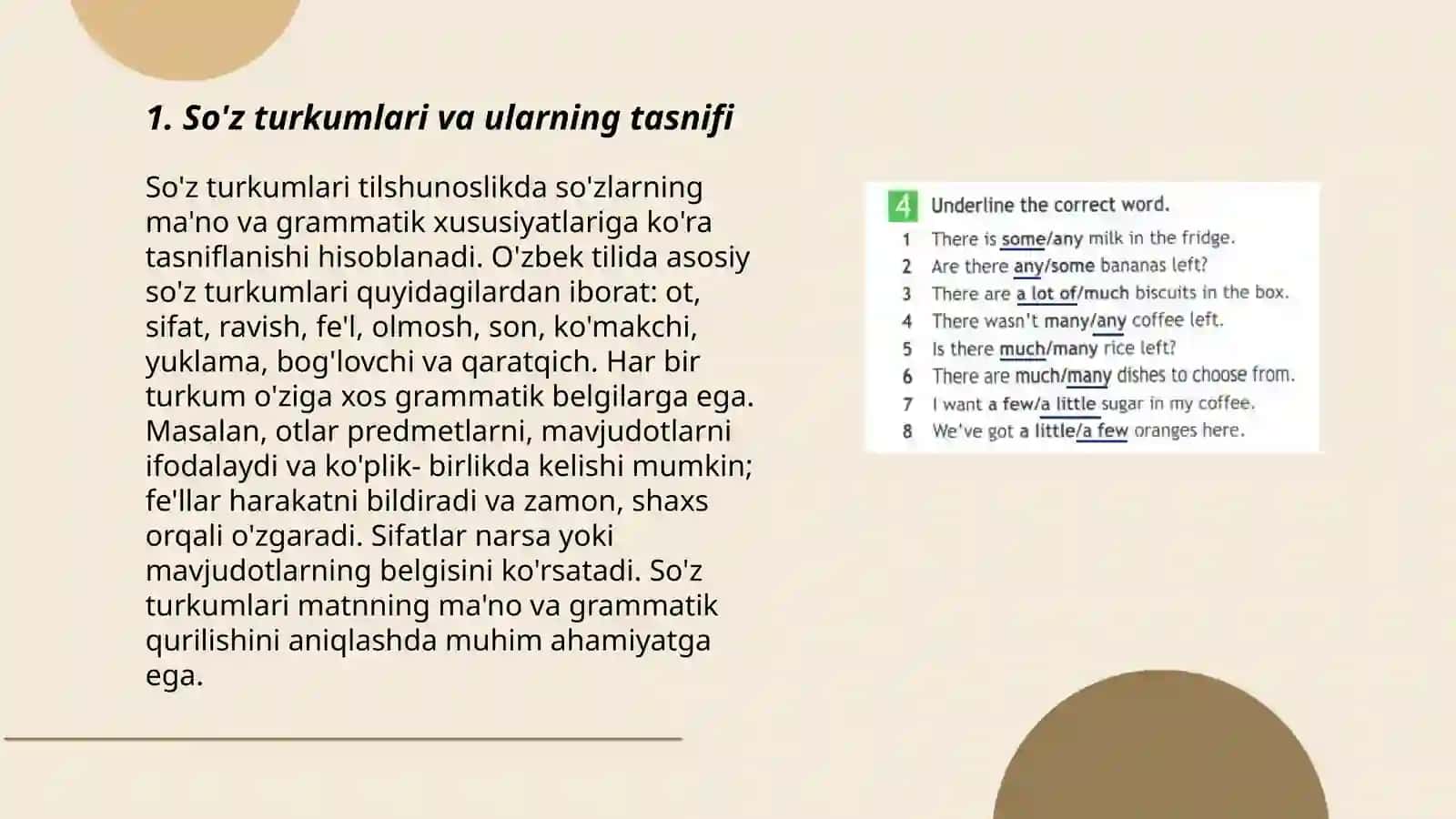 So'z turkumlarini formallashtirish 3
