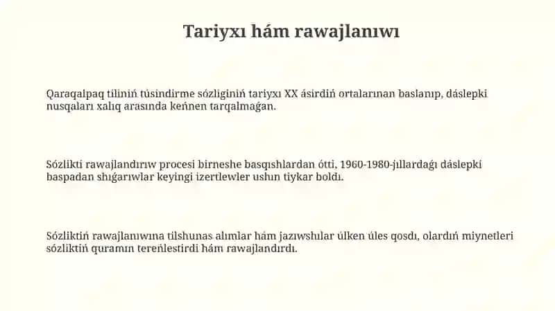 Qaraqalpaq tiliniń túsindirme sózligi 3