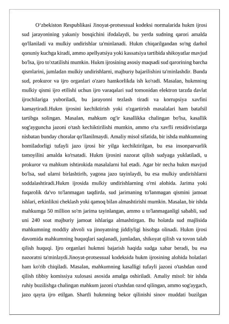 Mulkiy undirishlar ijrosini ta’minlashning protsessual tartibi 3