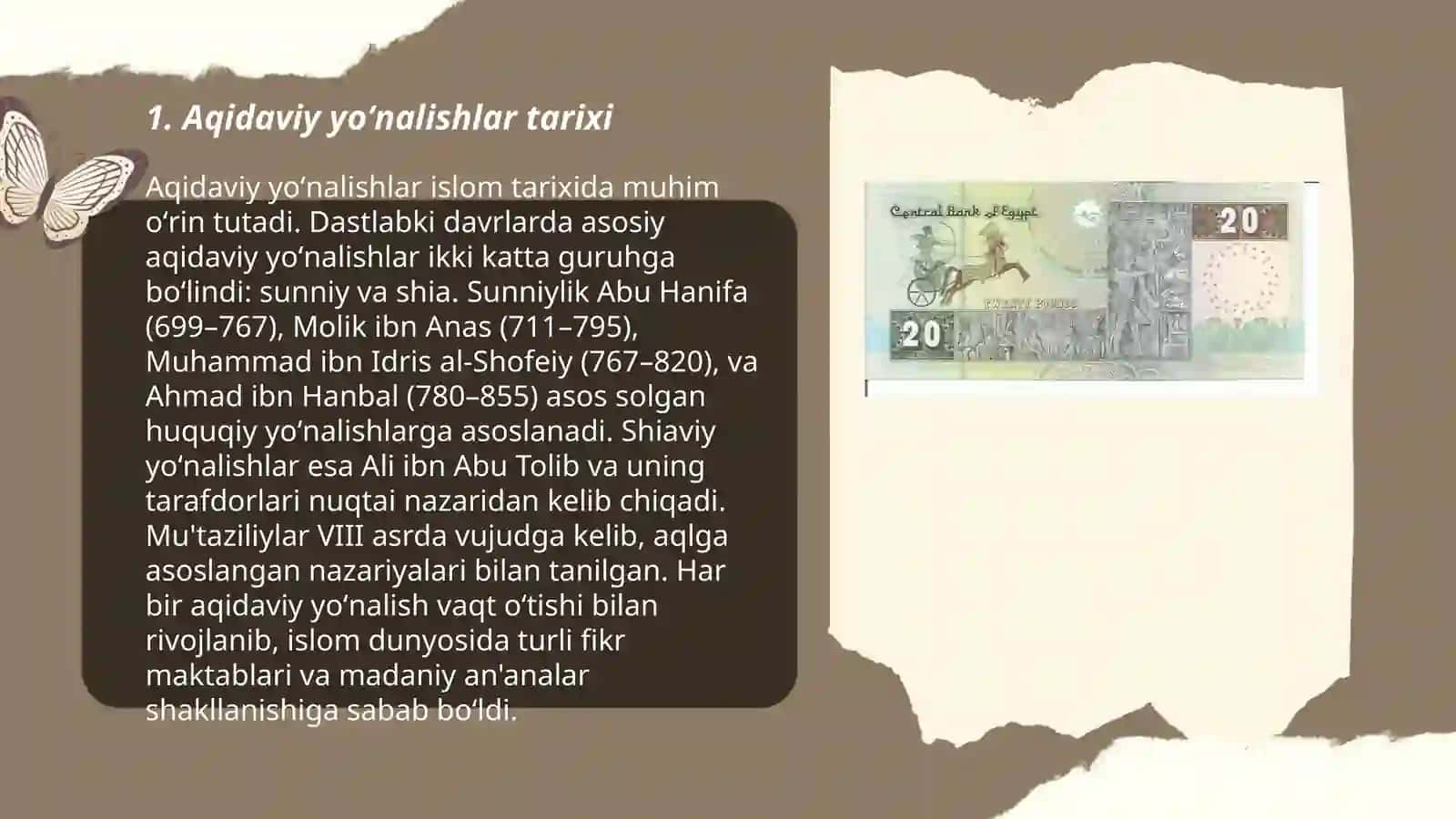 Islom dining aqidaviy yoʻnalishlari va maktablari 3