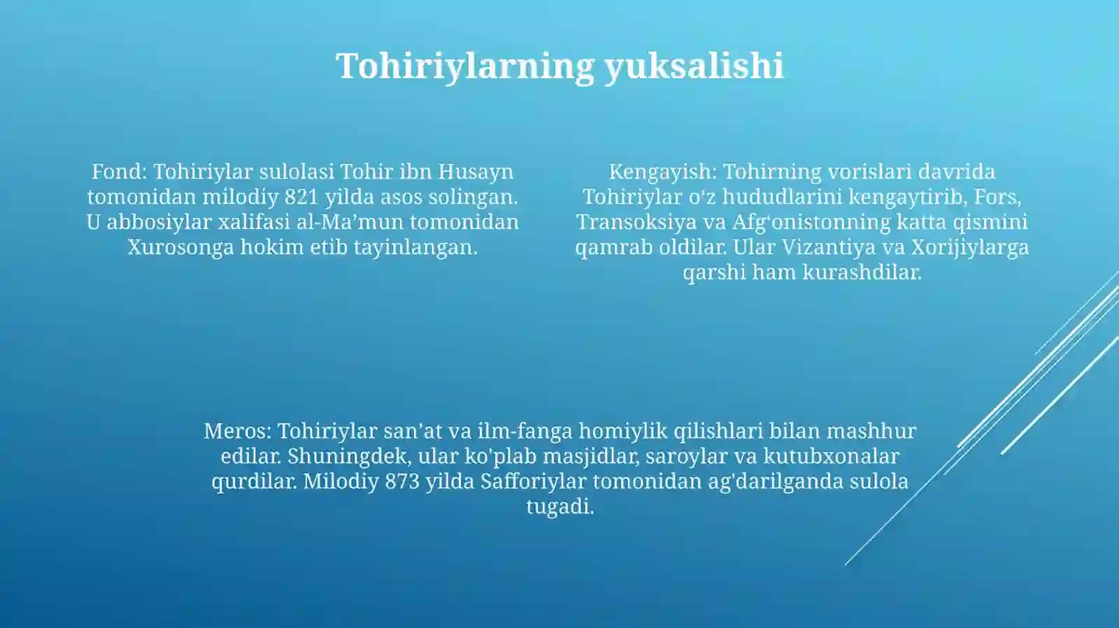 Tohiriylar Va Safforiylar Davlati 3