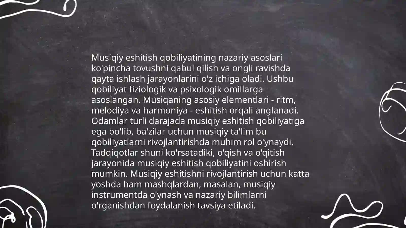 Musiqa mashgʻulotlarida tarbiyalanuvchilarining musiqiy eshitish qobiliyatini loyihalashtirish va ularning rivojlanishini diagnostik tahlil qilish 3
