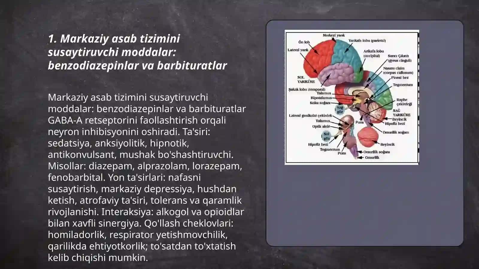 Markaziy asab sistemasiga ta'sir etuvchi moddalar 3