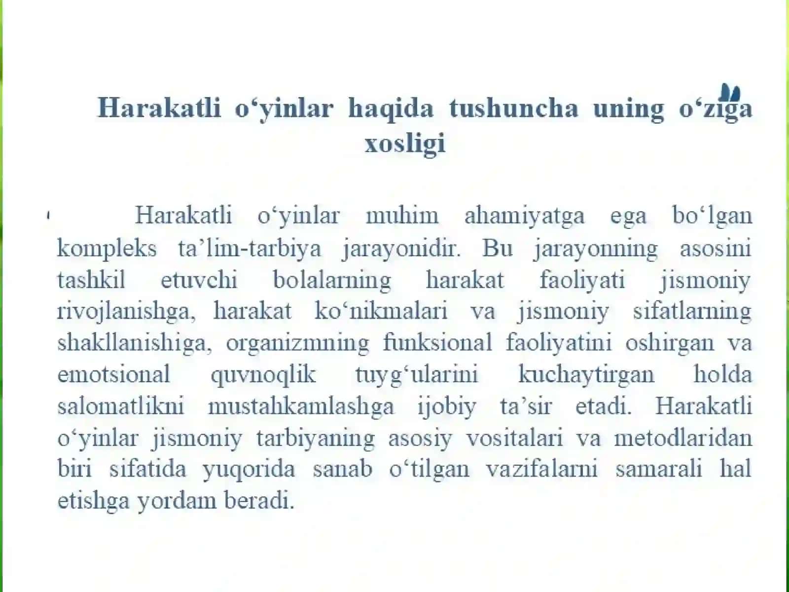 gan maqsad insonni jismonan barkamollika yetkazishdir 3
