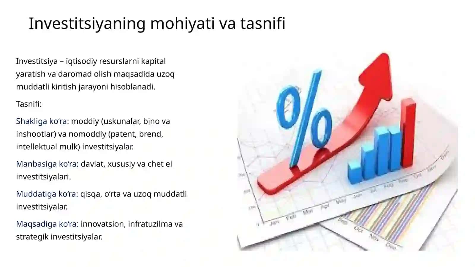 Investitsiya va uning iqtisodiyotdagi o‘rni 3