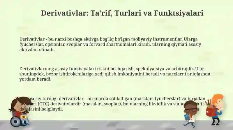 Derivativlar: Ta'rif, Turlari va Funktsiyalari 3