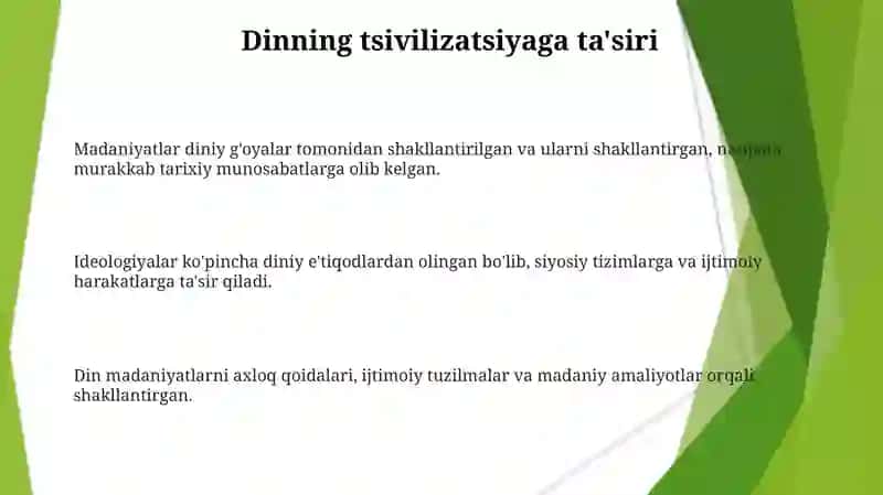 Mafkura va svilizatsiya ular o'rtasidagi tarixiy aloqadorlik 3