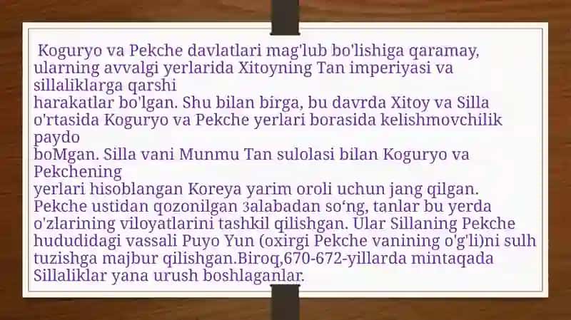 O’rganilayotgan mamlakat tarixi 3