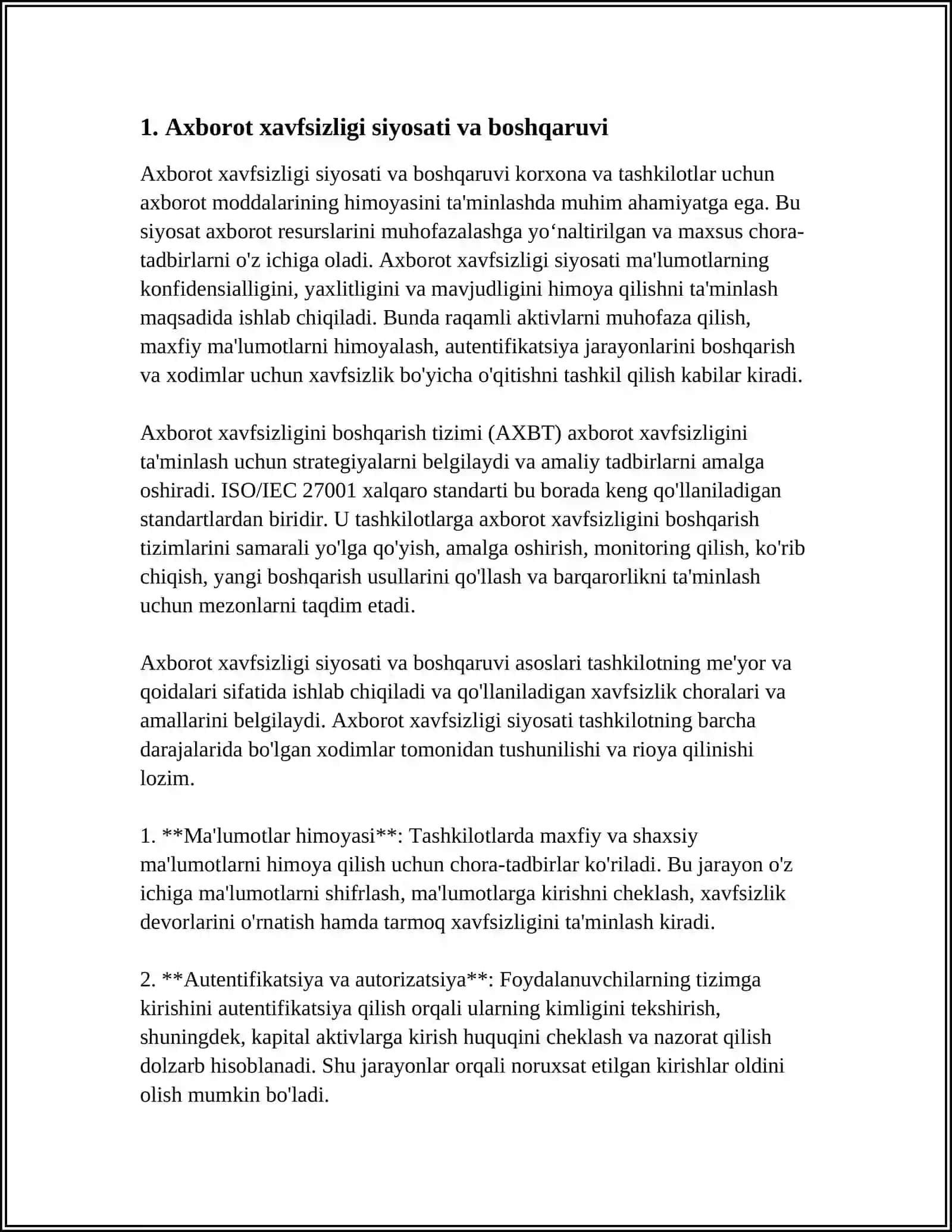 AXBOROT XAVFSIZLIGI VA SHAXSIY MA'LUMOTLARNI HIMOY QILISH 3