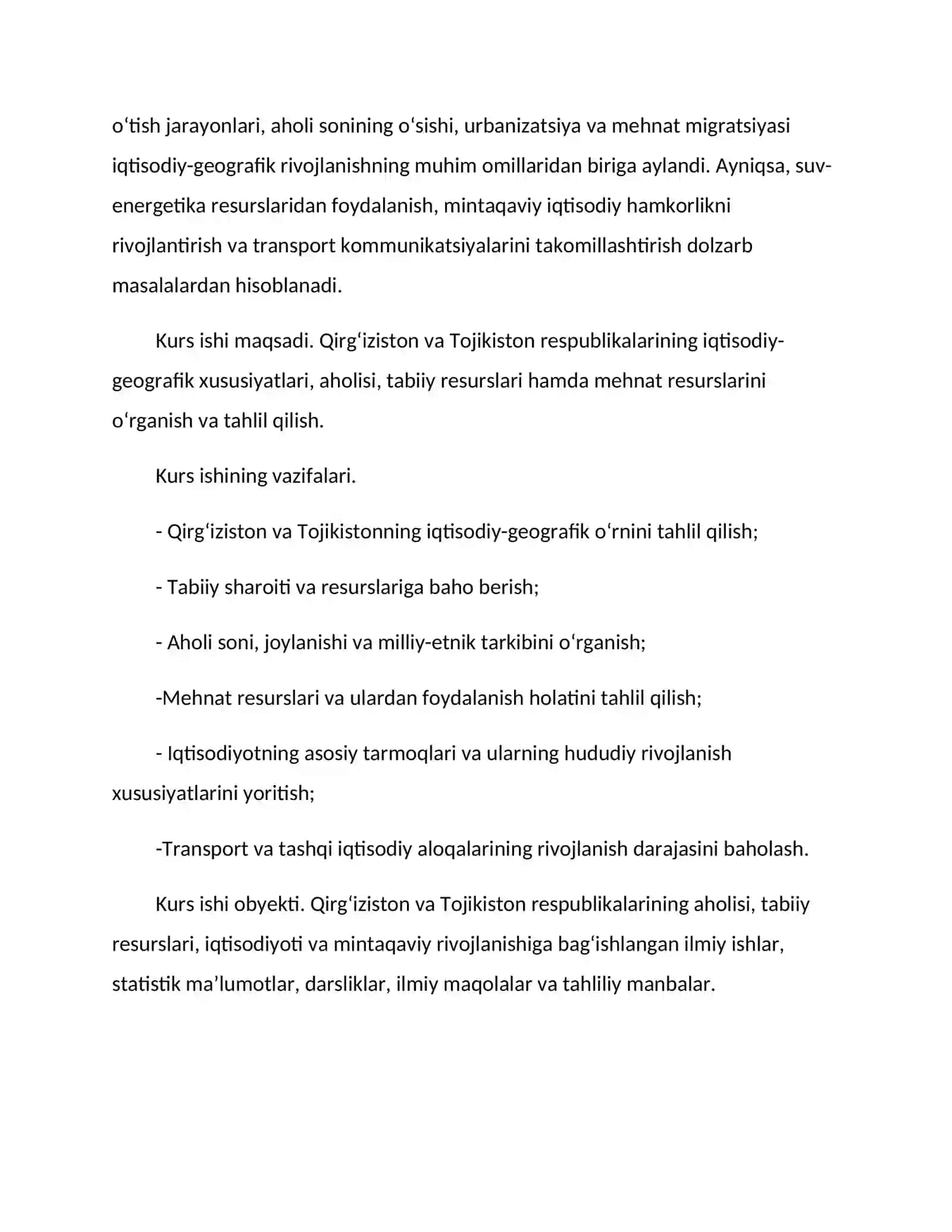 Qirgʻiziston va Tojikiston Respublikalariga iqtisodiy-geografik tavsif 3