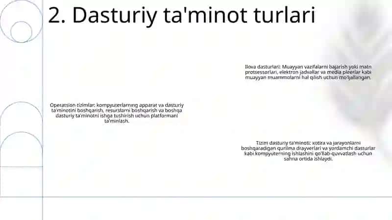 Komyuterning Dasturiy Ta'Minoti 3