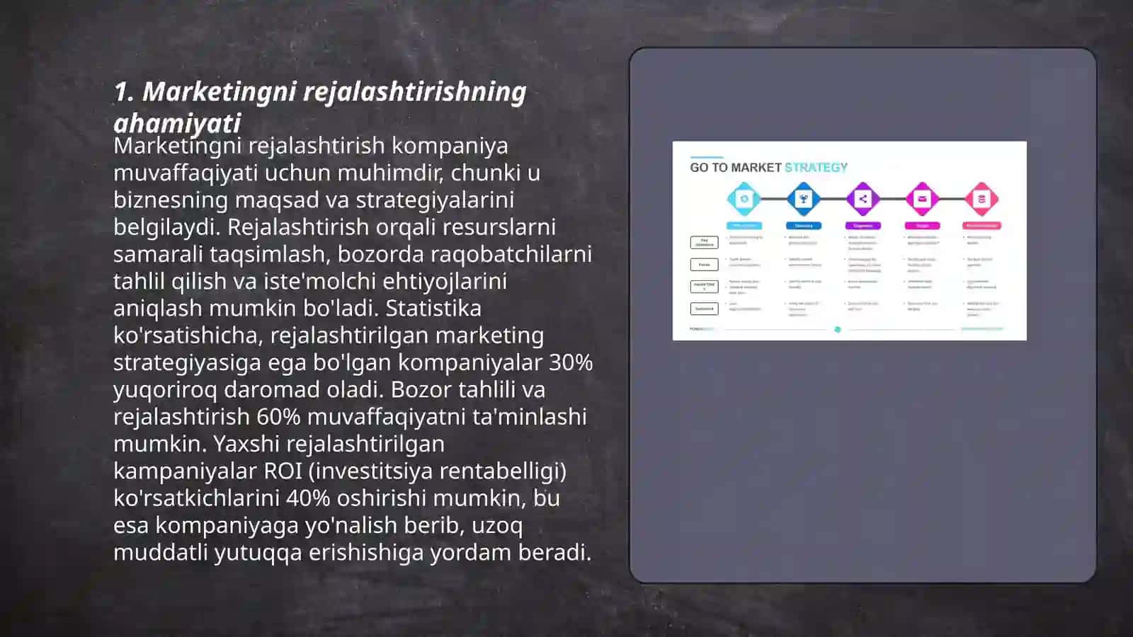 Marketingni rejalashtirish va mikro marketing muhiti 3