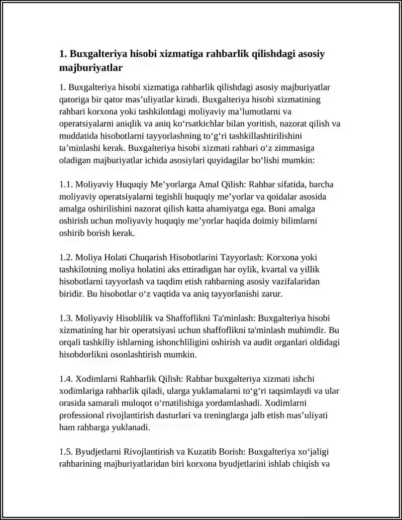 BUĢALTERIYA HISOBI XIZMATI RAHBARINING MAJBURIYAT VA HUQUQLARI 3