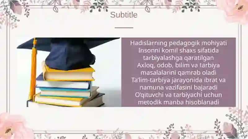 Hadislarning pedagogik ahamiyati 3
