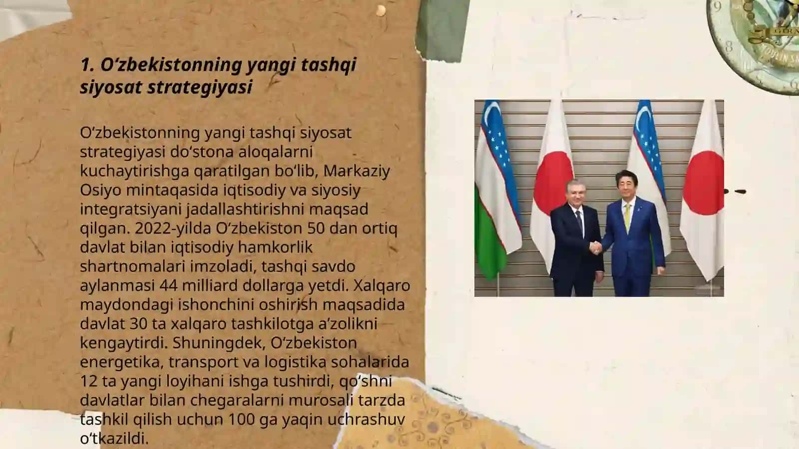 Oʻzbekiston tashqi siyosatida yangi yoʻl 3