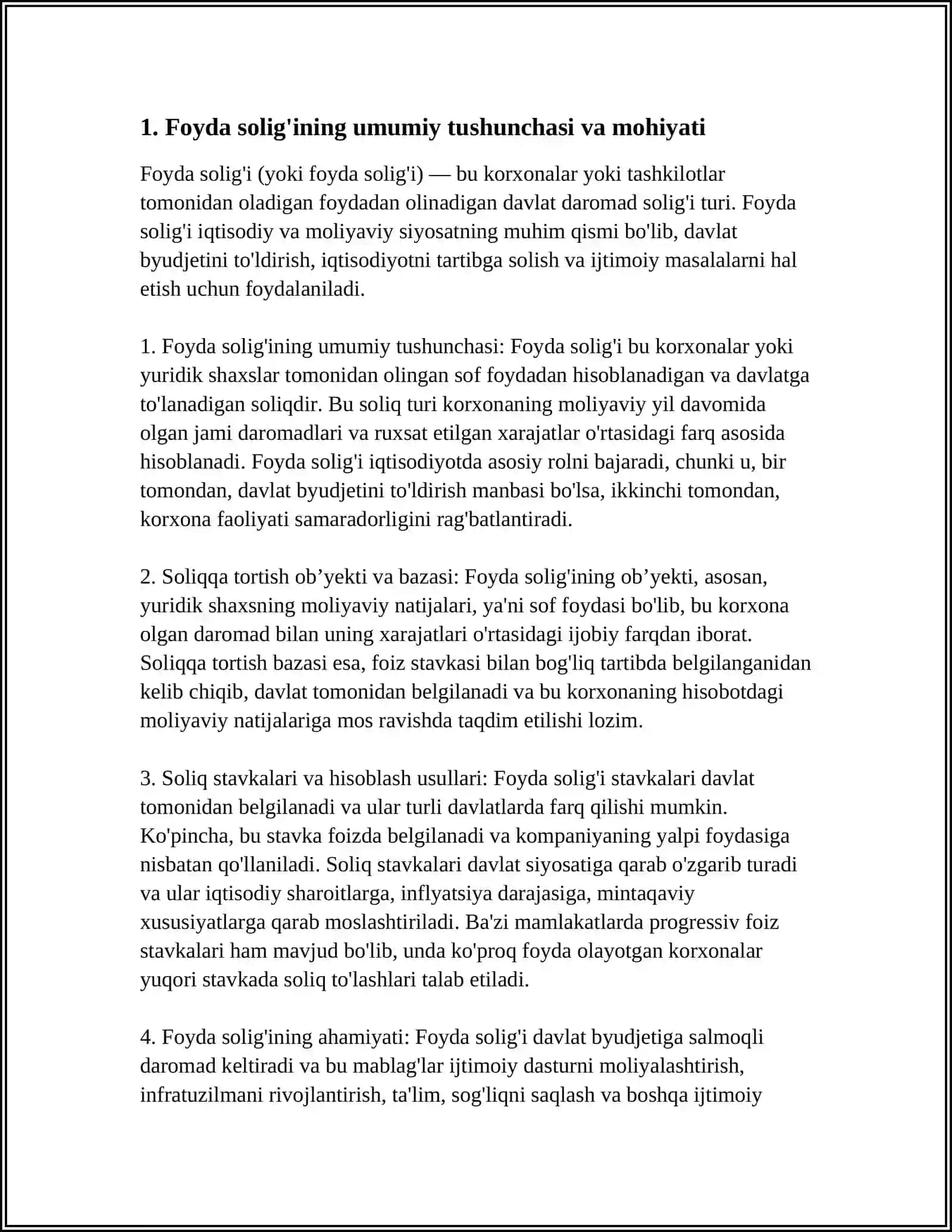 FOYDA SOLIG'I 3