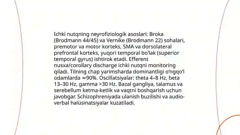 Ichki nutqni fiziologik tadbiq etish 3