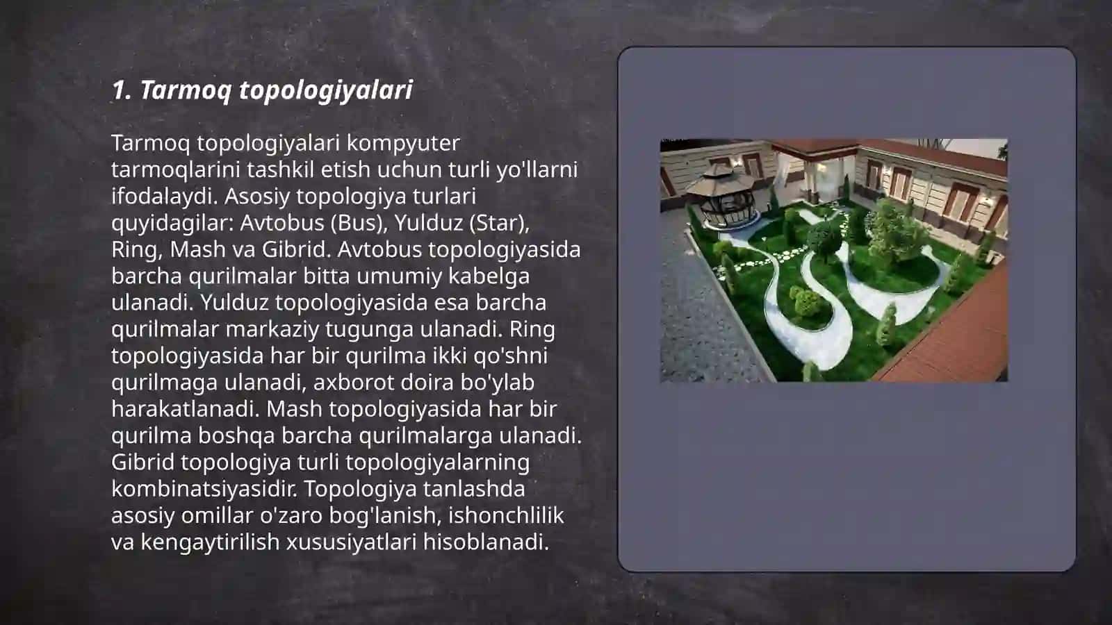 Tarmoq arxitekturasi va loyihalashtirish 3