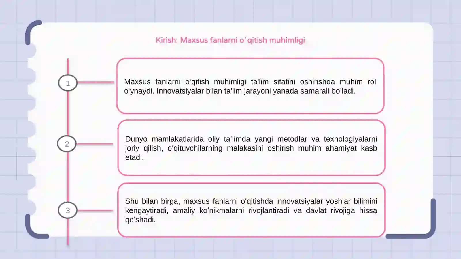 Dunyo mamlakatlari oliy taʼlimida maxsus fanlarni oʻqitishdagi innovatsiyalar 3