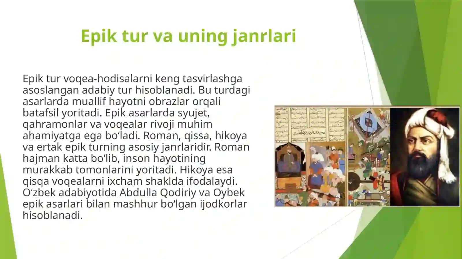 Adabiy turlar va janrlar 3