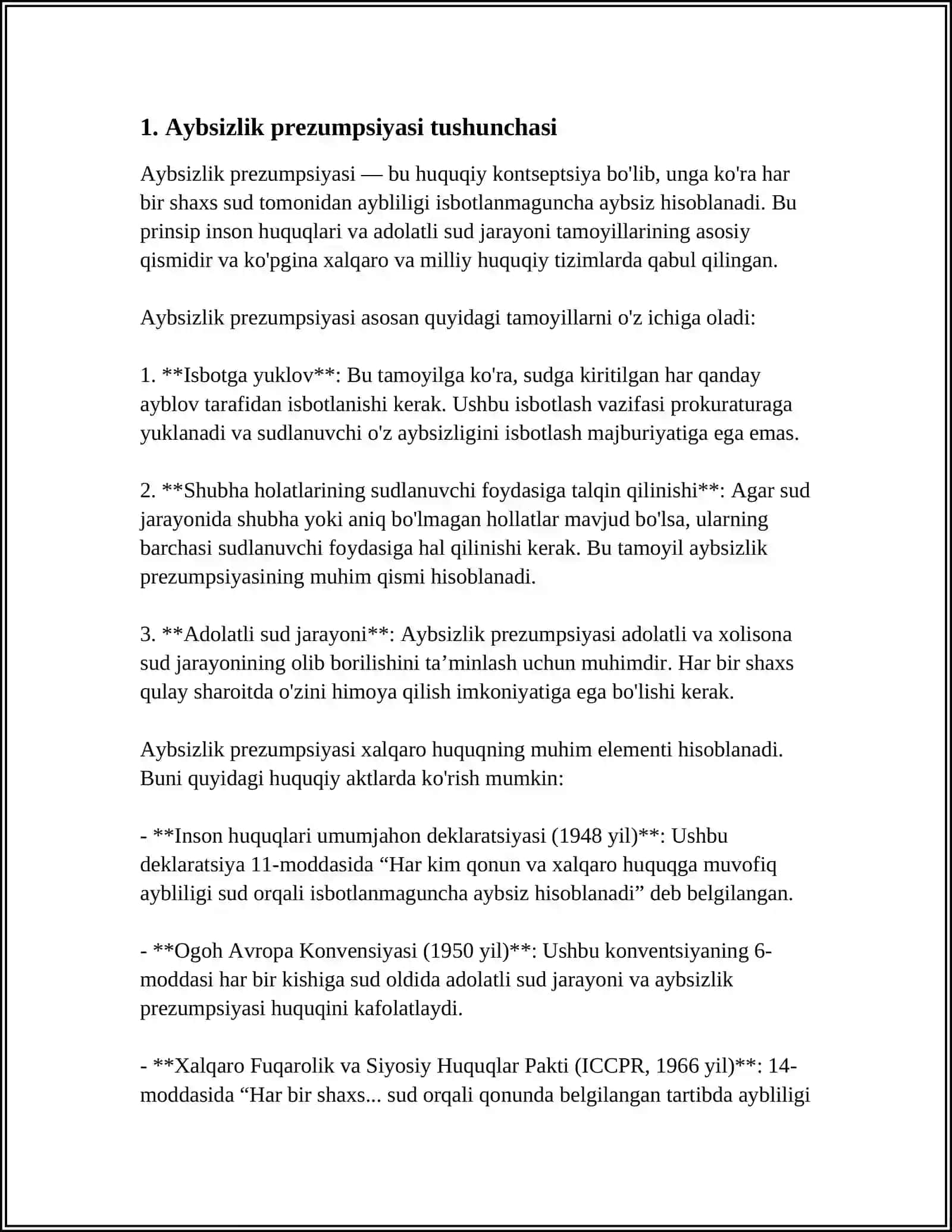 OʻZBEKISTON RESPUBLIKASIDA AYBSIZLIK PREZUMPSIYASI 3