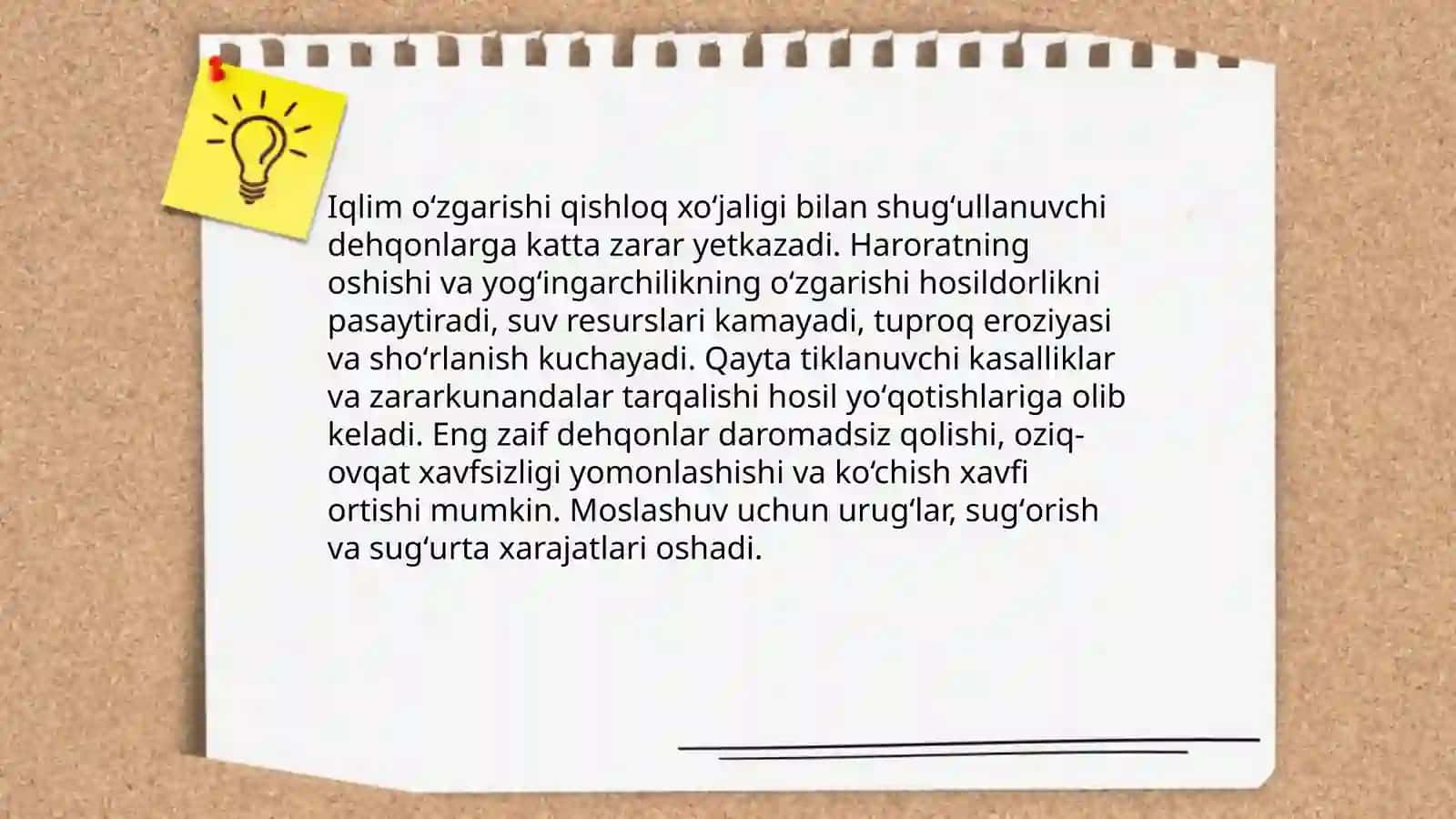 Iqlim oʻzgarishi kimlarga zarar? 3