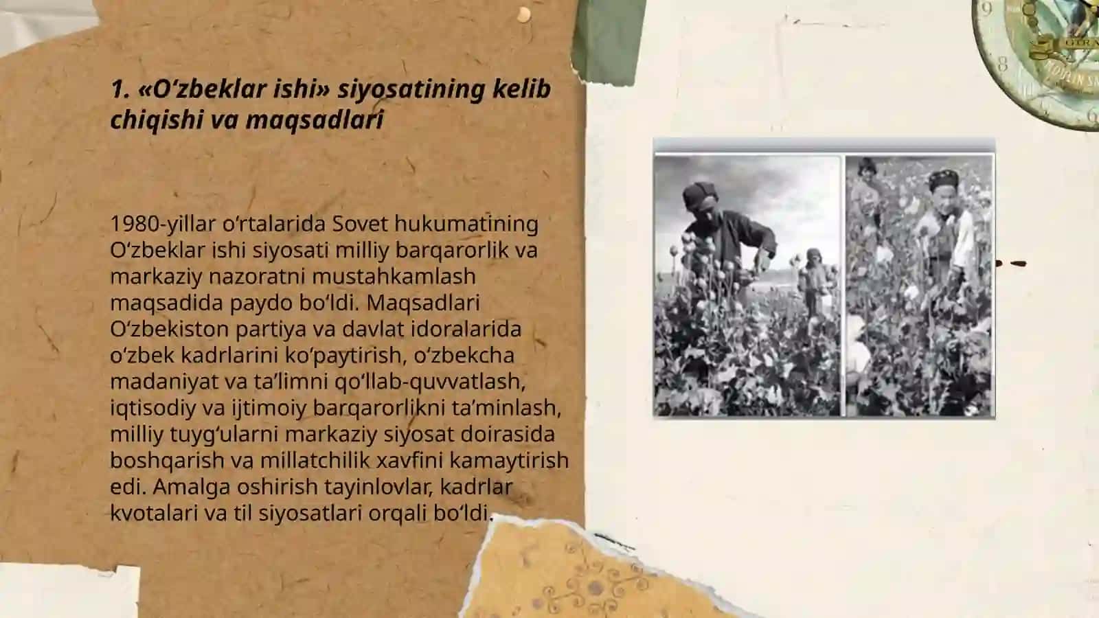 «O‘zbeklar ishi» siyosatining kelib chiqishi va maqsadlari 3