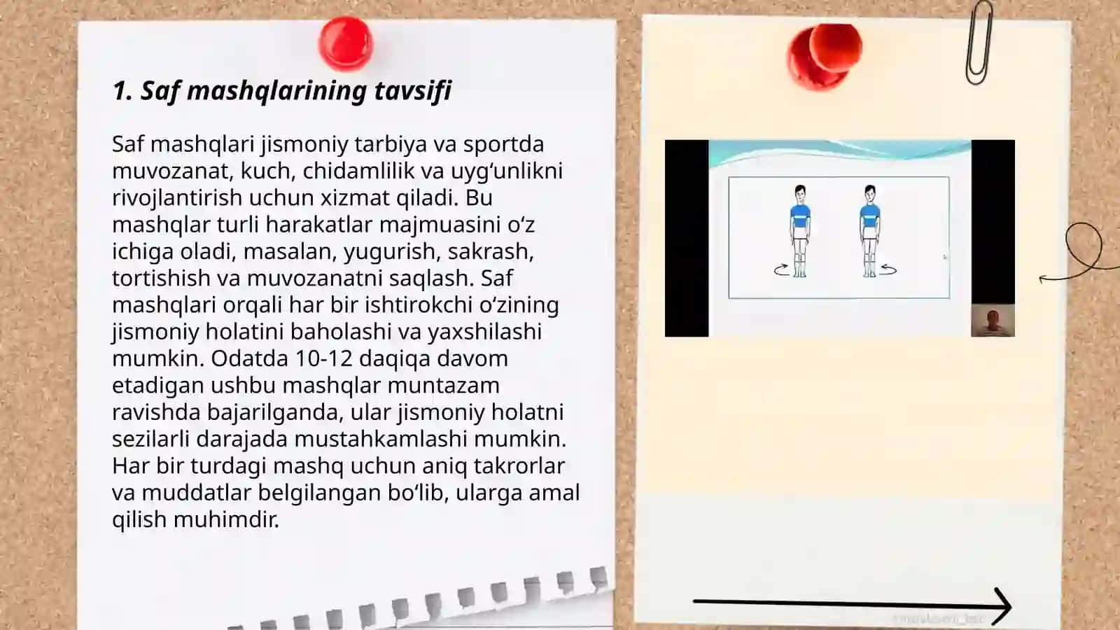 Saf mashqlari, saf usullari 3