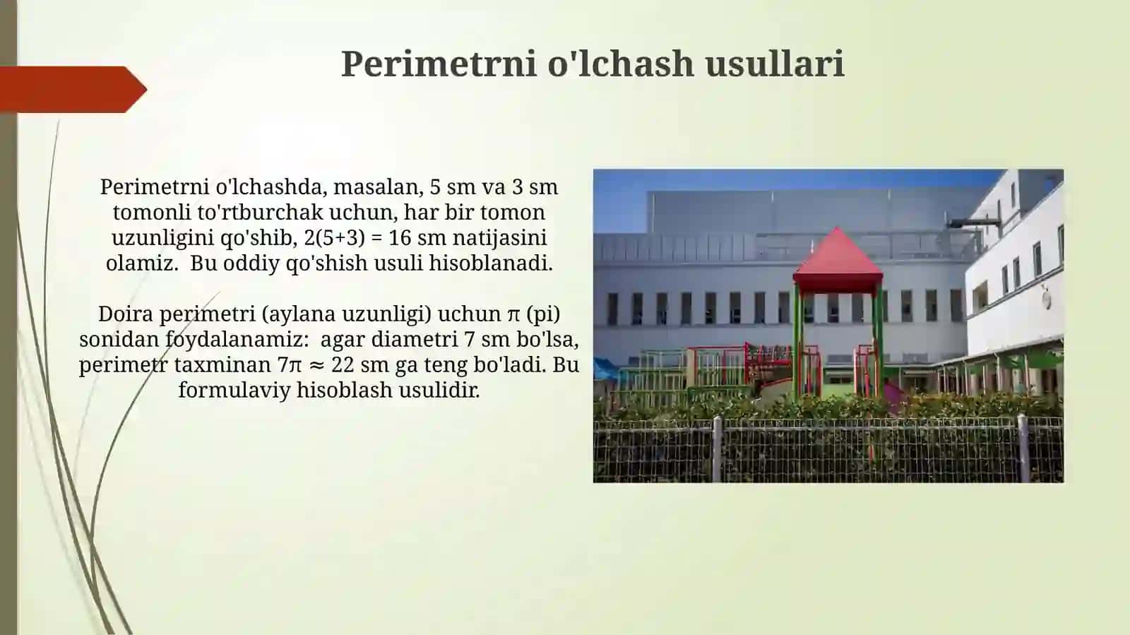 Boshlangʻich sinfda perimetr va yuza tushunchalari 3