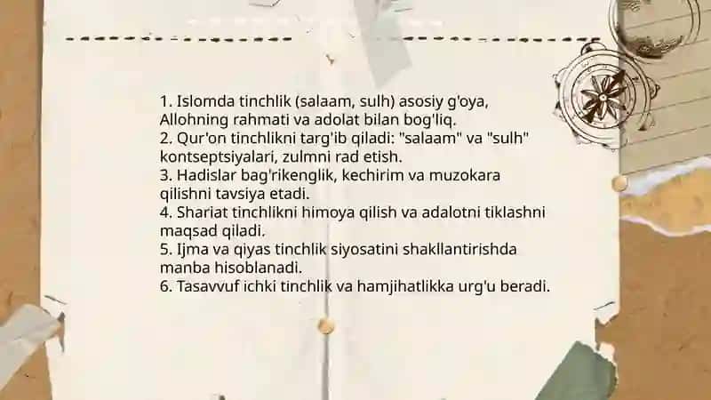 Dunyo dinlarida tinchlik gʻoyasi 3