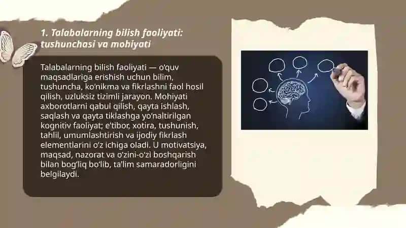 Talabalarning bilish faoliyati va uning tuzilishi 3