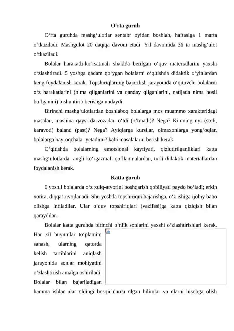 Elementar matematik tasavvurlarni rivojlantirish 3