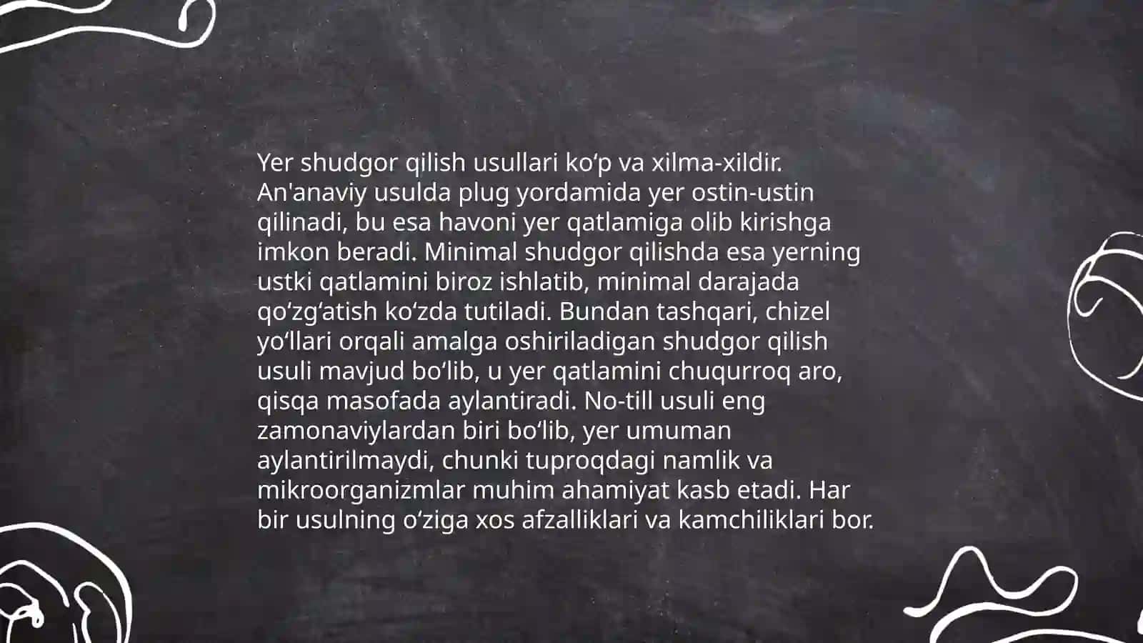 Yer shudgor qilish usullari 3