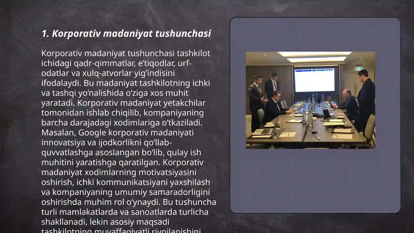 Korporativ madaniyat va korporativ nizolar 3