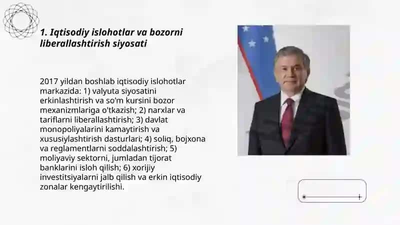 Iqtisodiy islohotlar va bozorni liberallashtirish siyosati 3