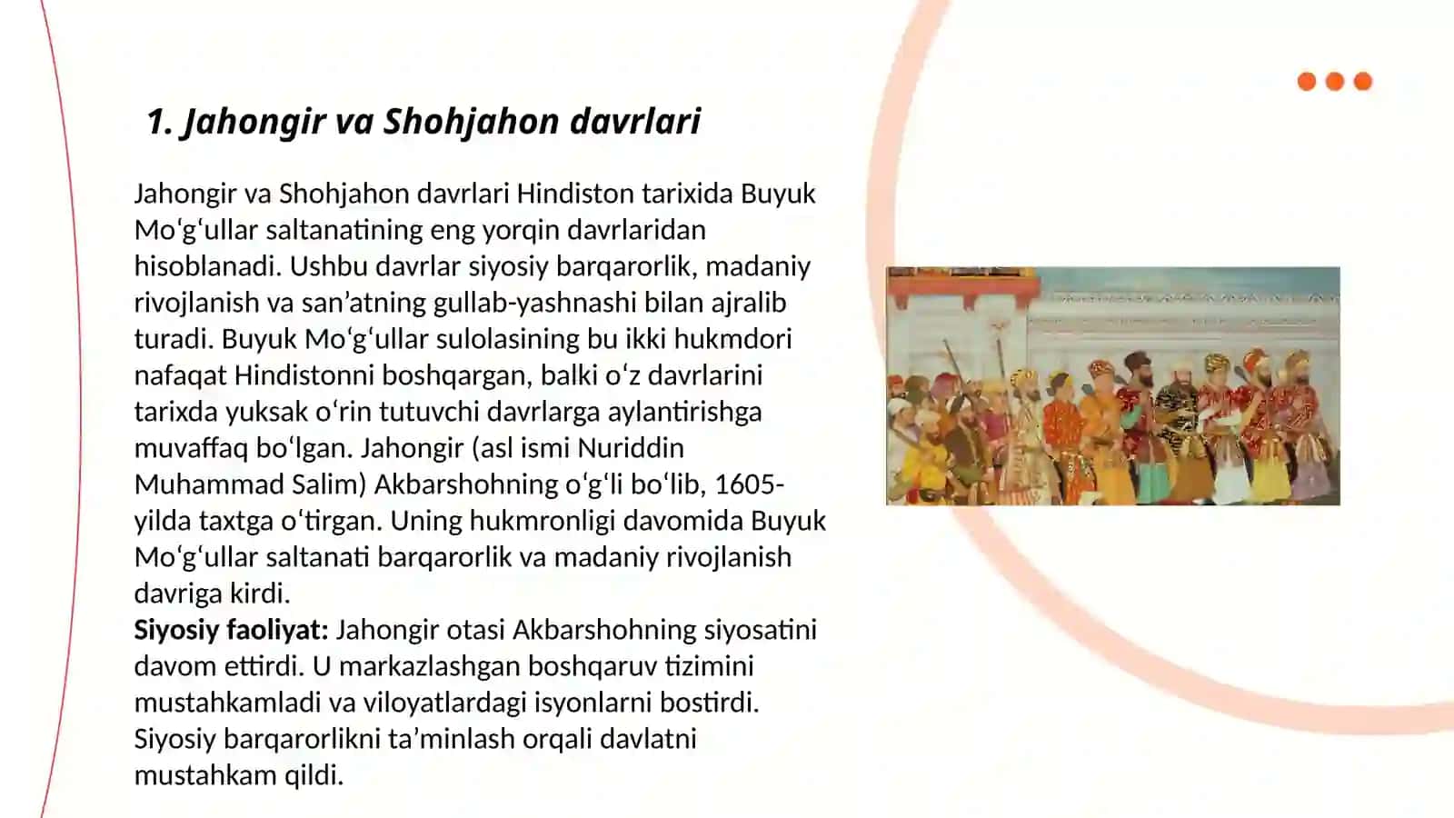 XVI-XVII asrlar Hindiston: Boburiylar imperiyasining kengayishi 3