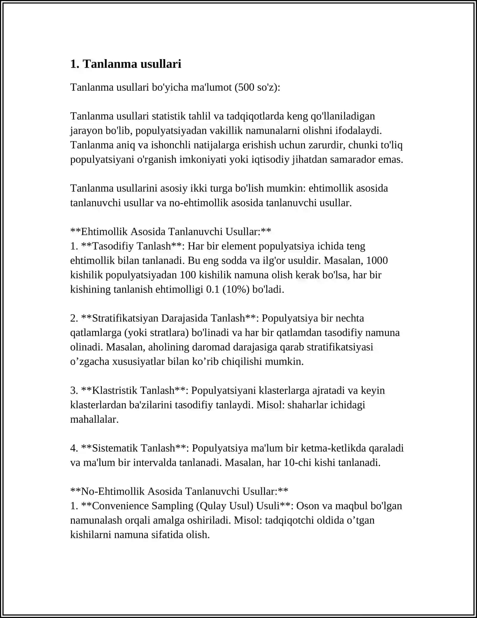 STATISTIK TEKSHIRISH USULLARI VA BOSQICHLARI 3