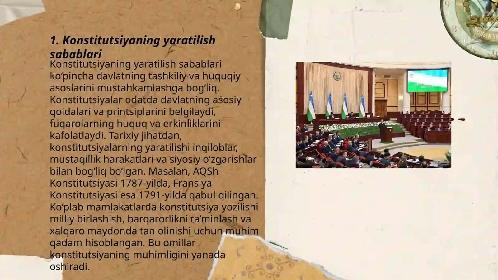 Konisitutsiya Qabul qilingan kun va yaratilish tarixi 3