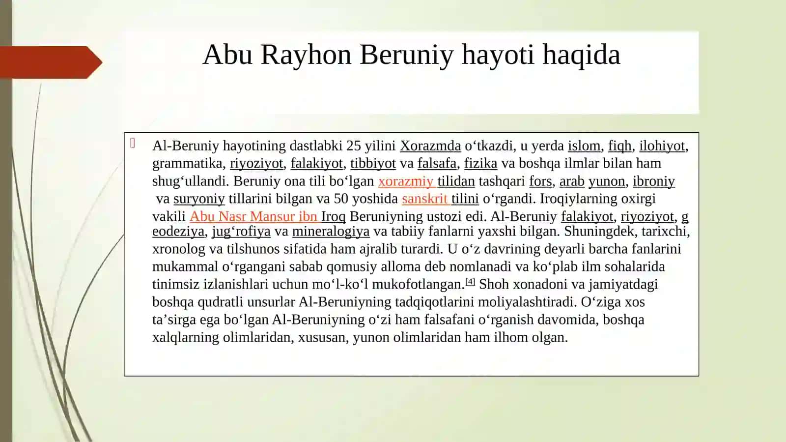 Abu Rayhon Beruniy asarlarida tarixiy geografik fikrlar tavsifi 3