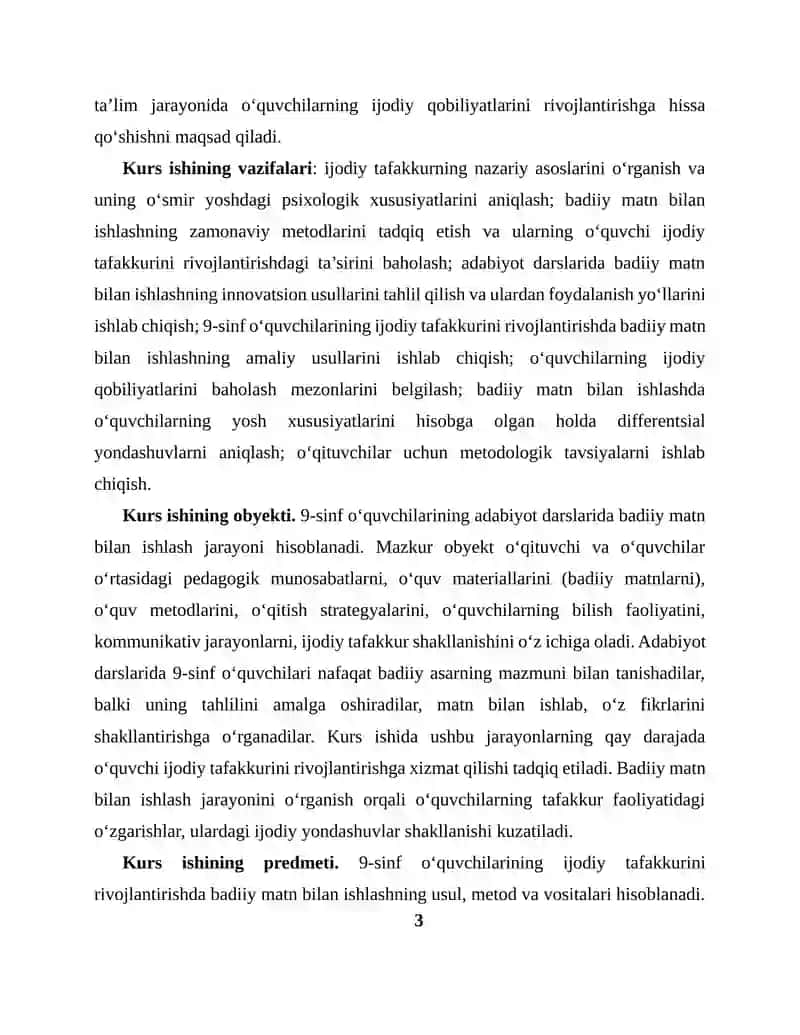 9-sinf o‘quvchilarining ijodiy tafakkurini rivojlantirishda badiiy matn bilan ishlashning ahamiyati 3