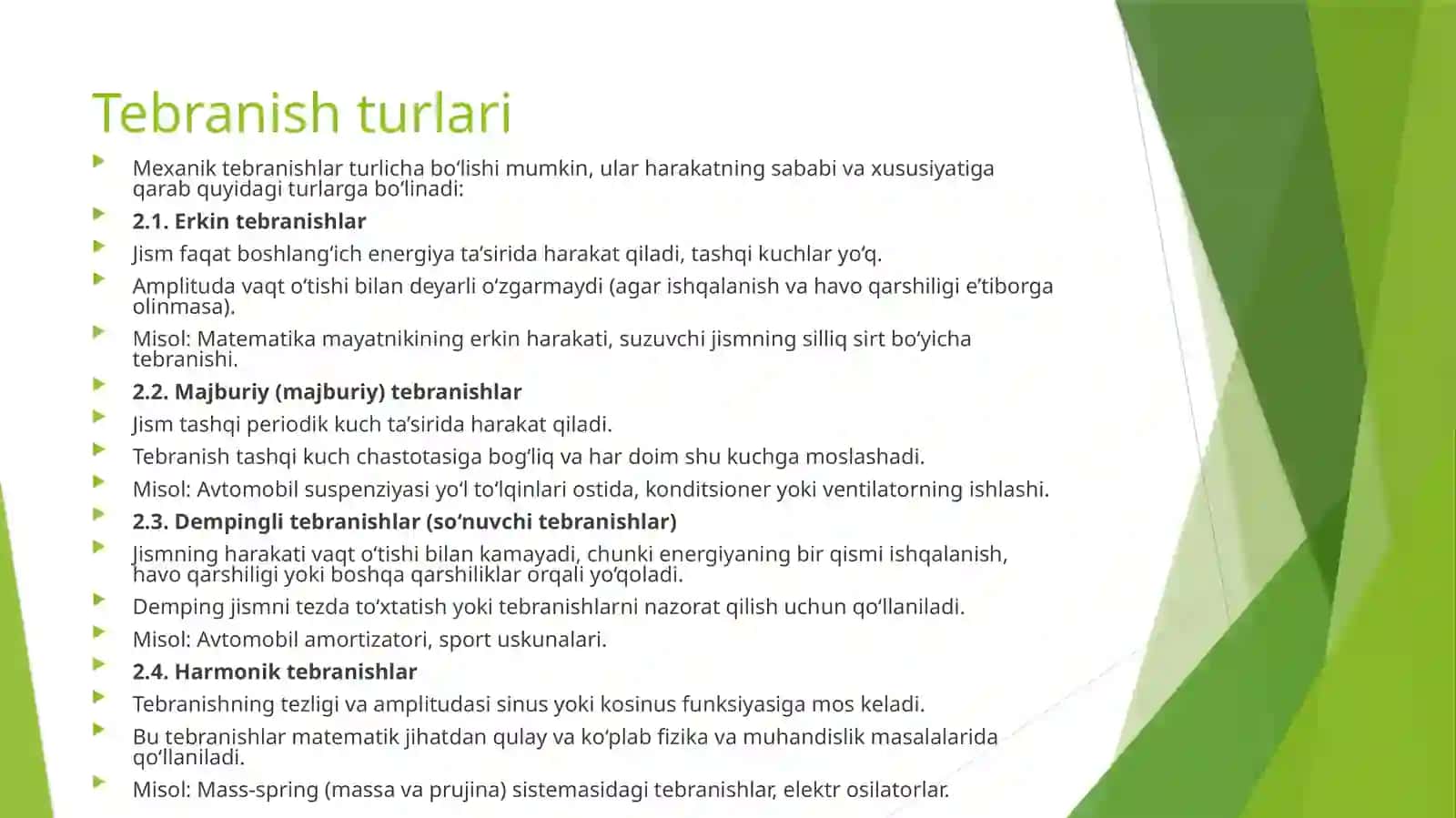 Mexanik tebranishlar 3
