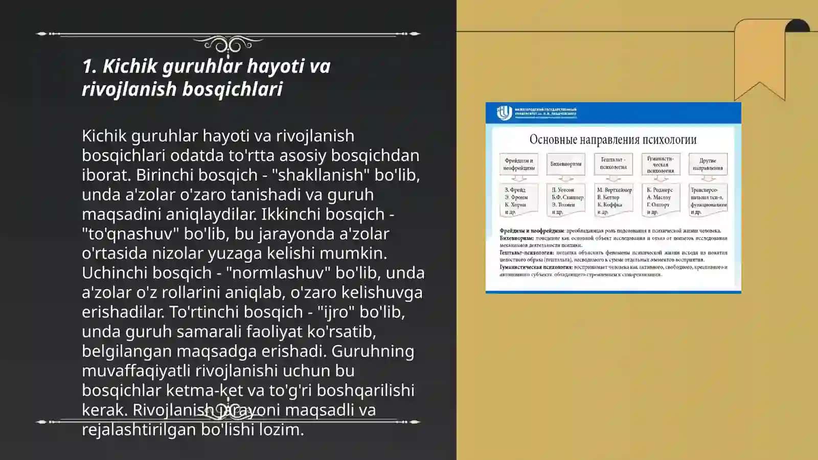 Katta va kichik guruhlar psixologiyasi 3