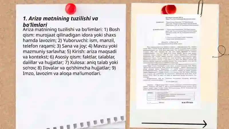 Ariza Matni Yaratish 3