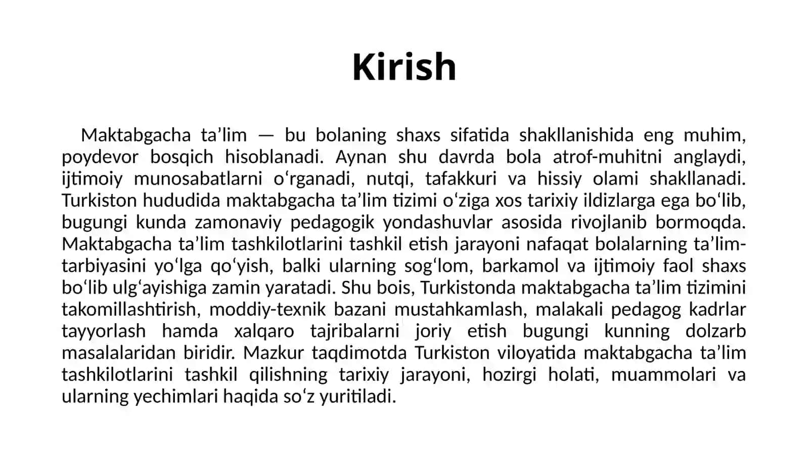 Turkistonda maktabgacha ta’limning tarixi 3