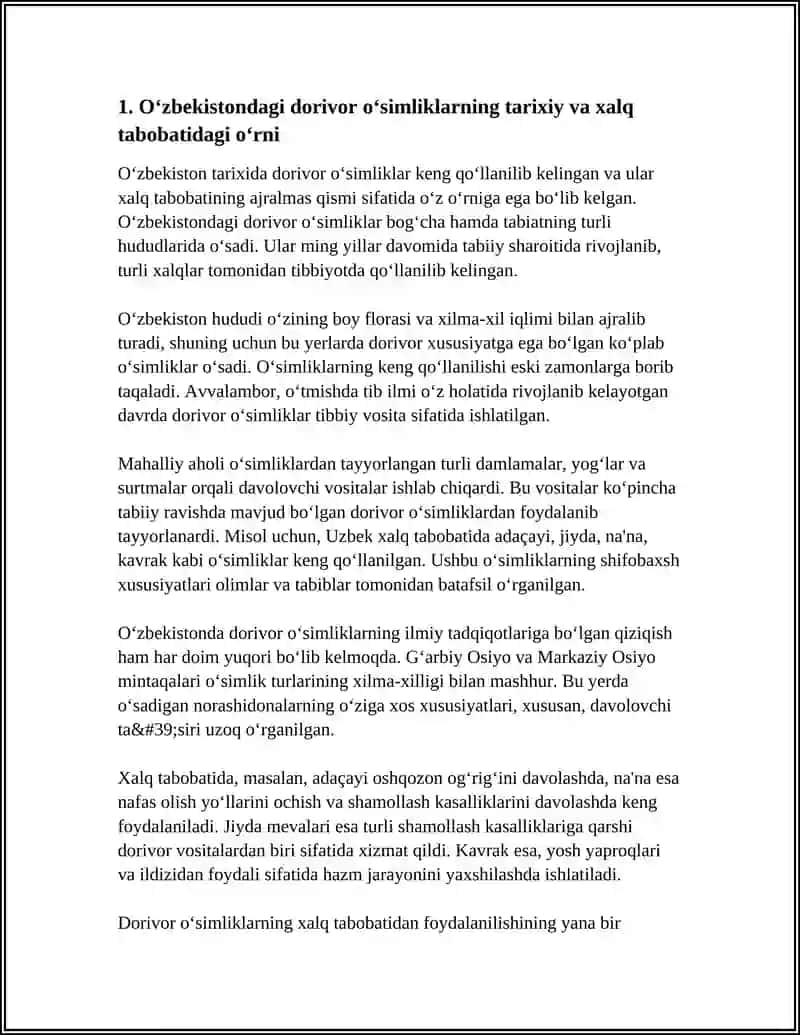 Oʻzbekistondagi dorivor oʻsimliklar 3
