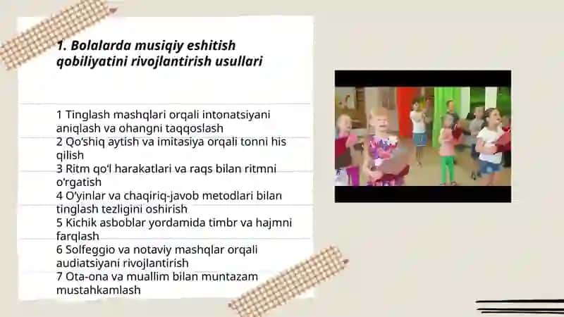Bolalarning musiqaviy qobiliyatlarini shakllantirish 3