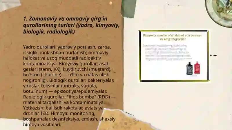 Zamonaviy va ommaviy qirg'in qurollari 3