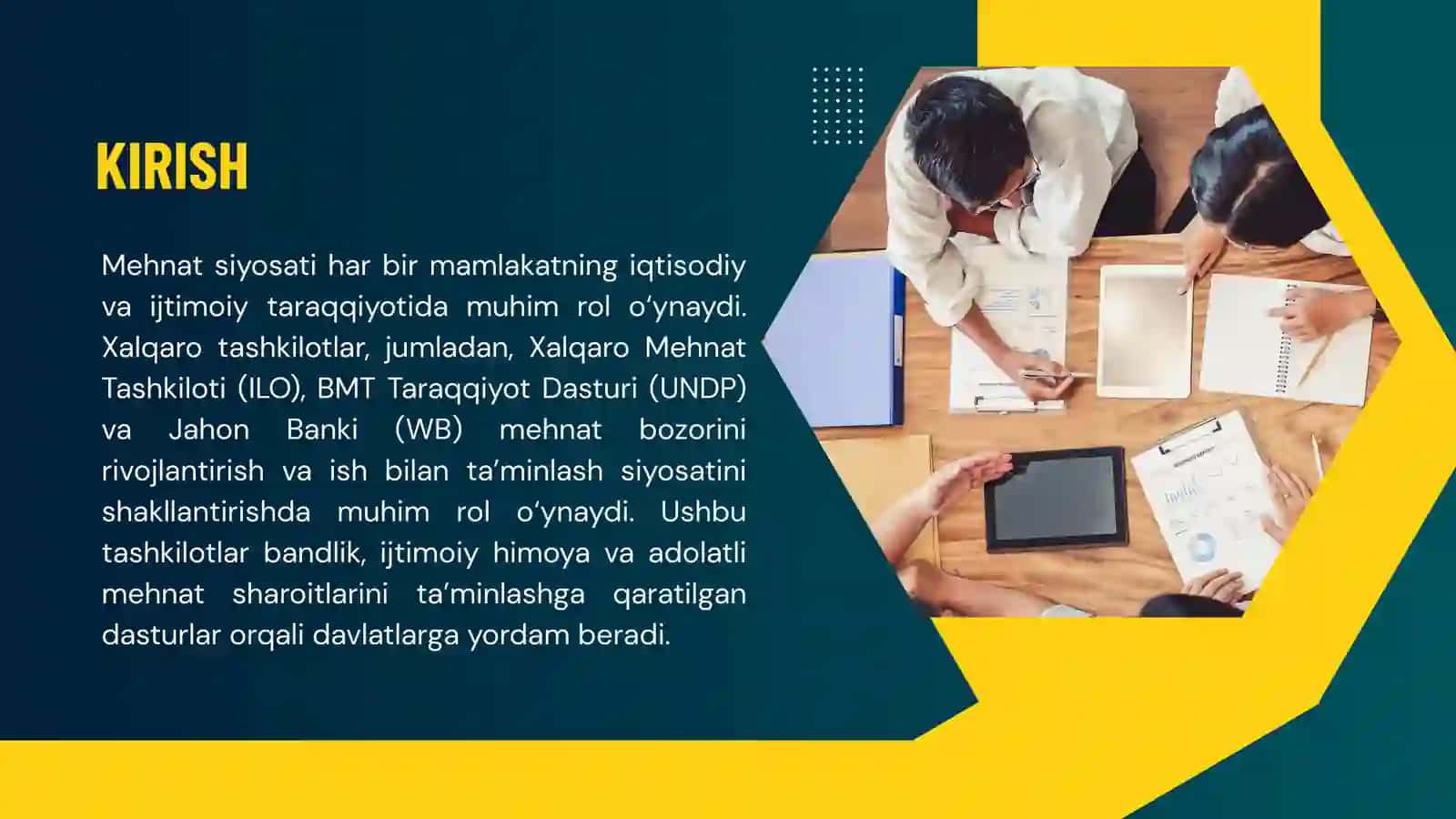 Mehnat siyosati va xalqaro tashkilotlar 3