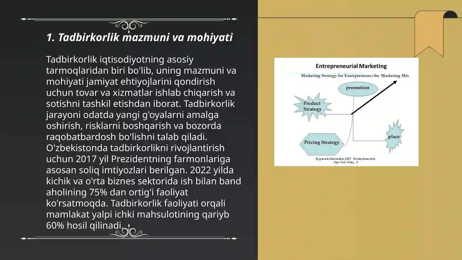 Tadbirkorlik faoliyati va tadbirkorlik kapitali 3