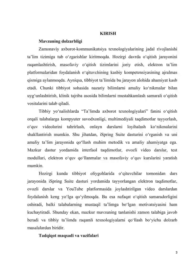 “iSpring suite dasturini orgatish haqida video dars yaratish (youtube kanaliga joylash)” 3